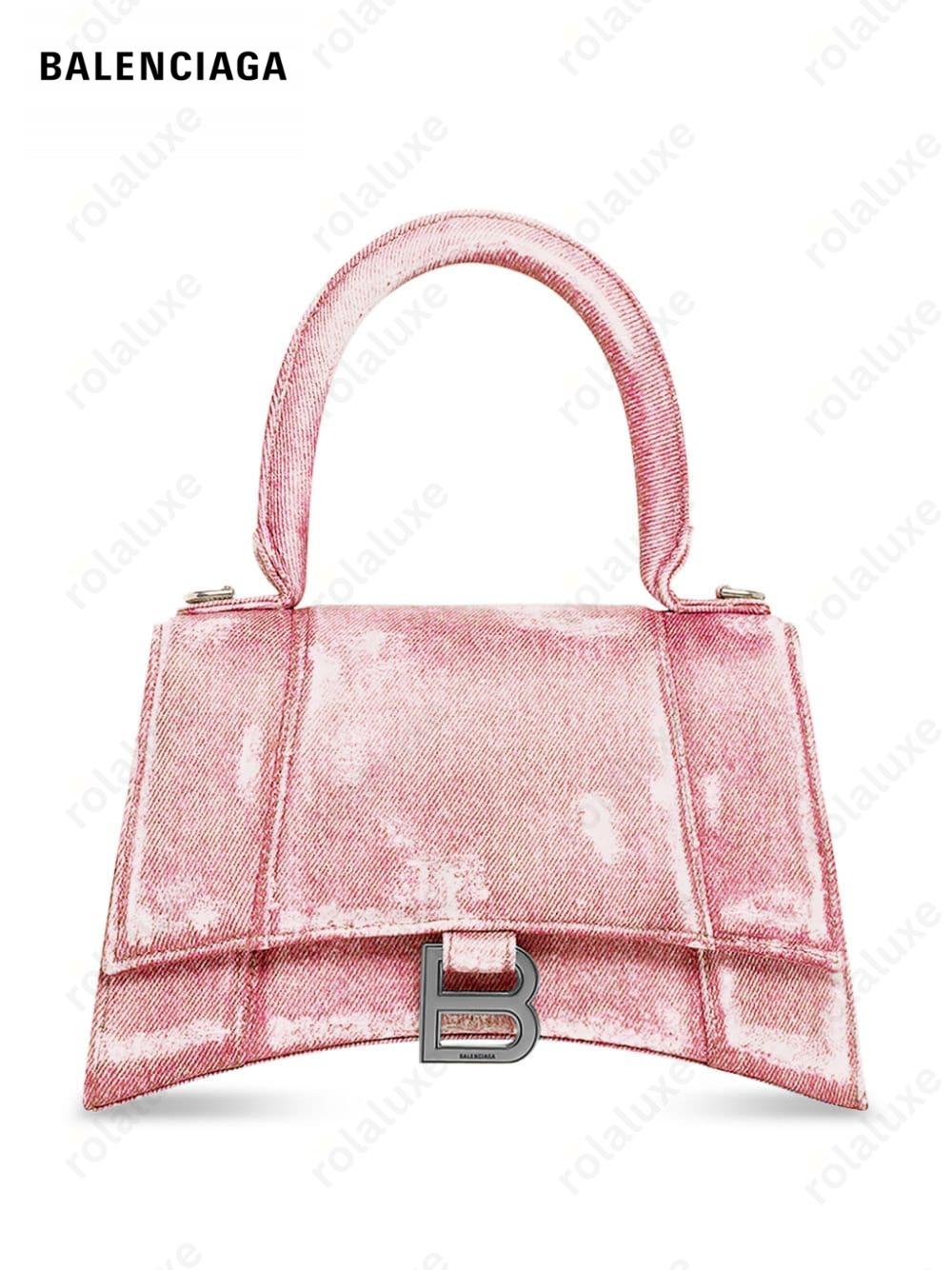 S Hourglass top-handle bag