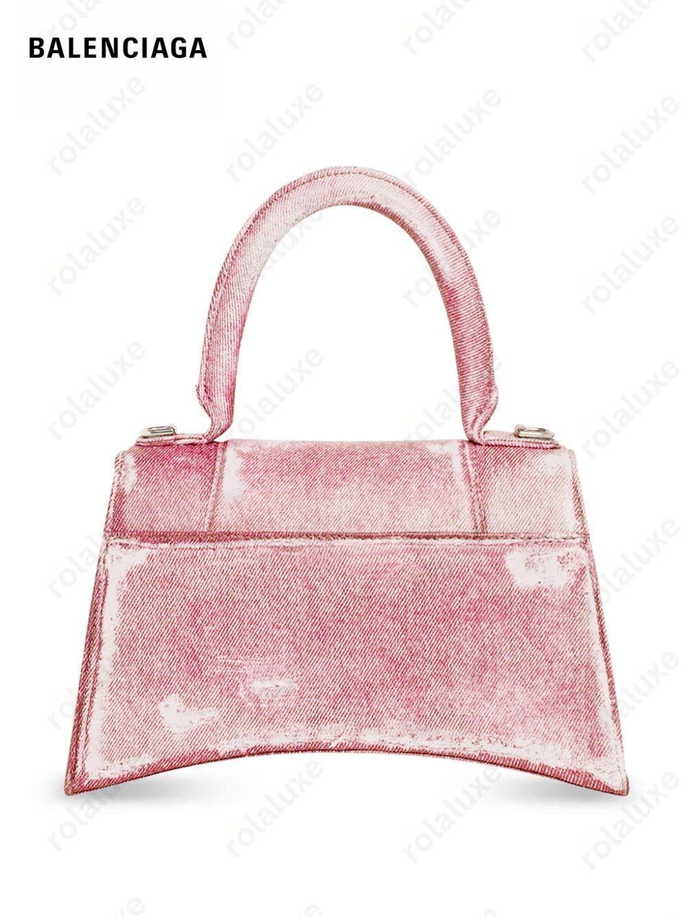 S Hourglass top-handle bag