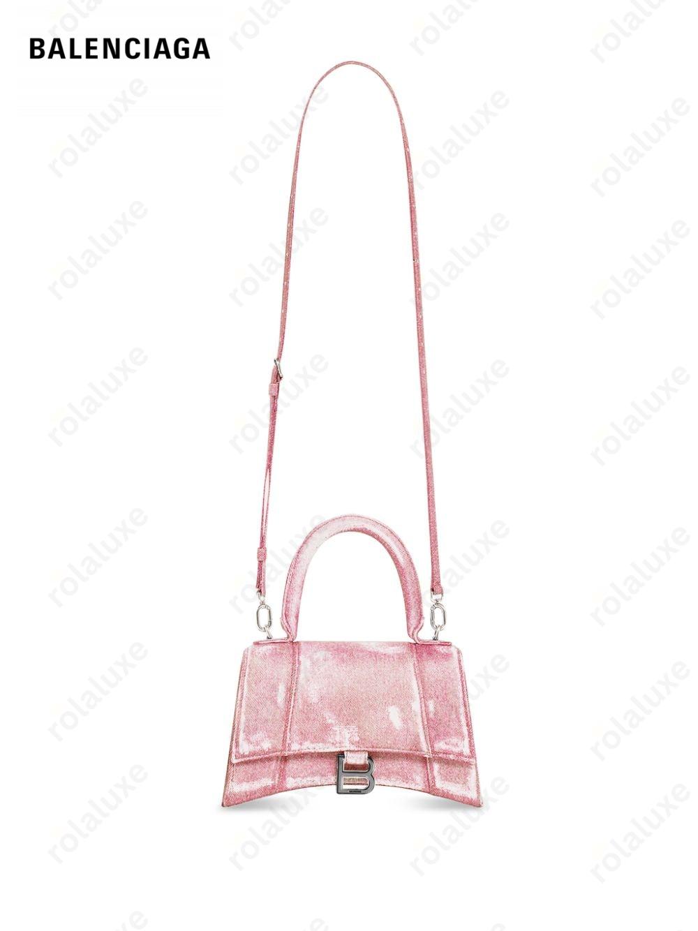 S Hourglass top-handle bag