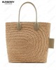 woven-raffia tote bag