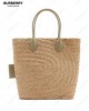 woven-raffia tote bag