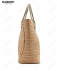 woven-raffia tote bag