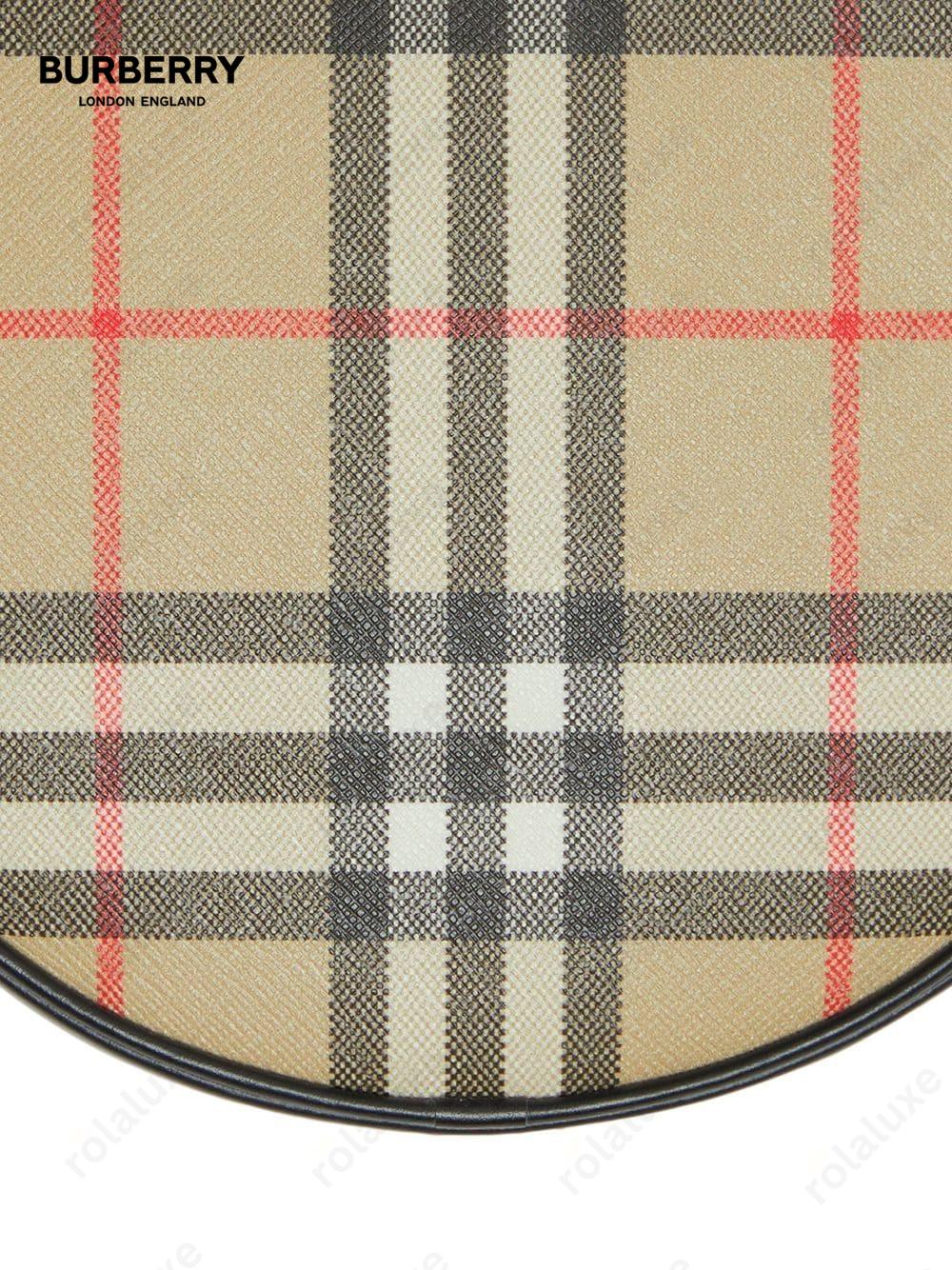 Louise Vintage Check round bag