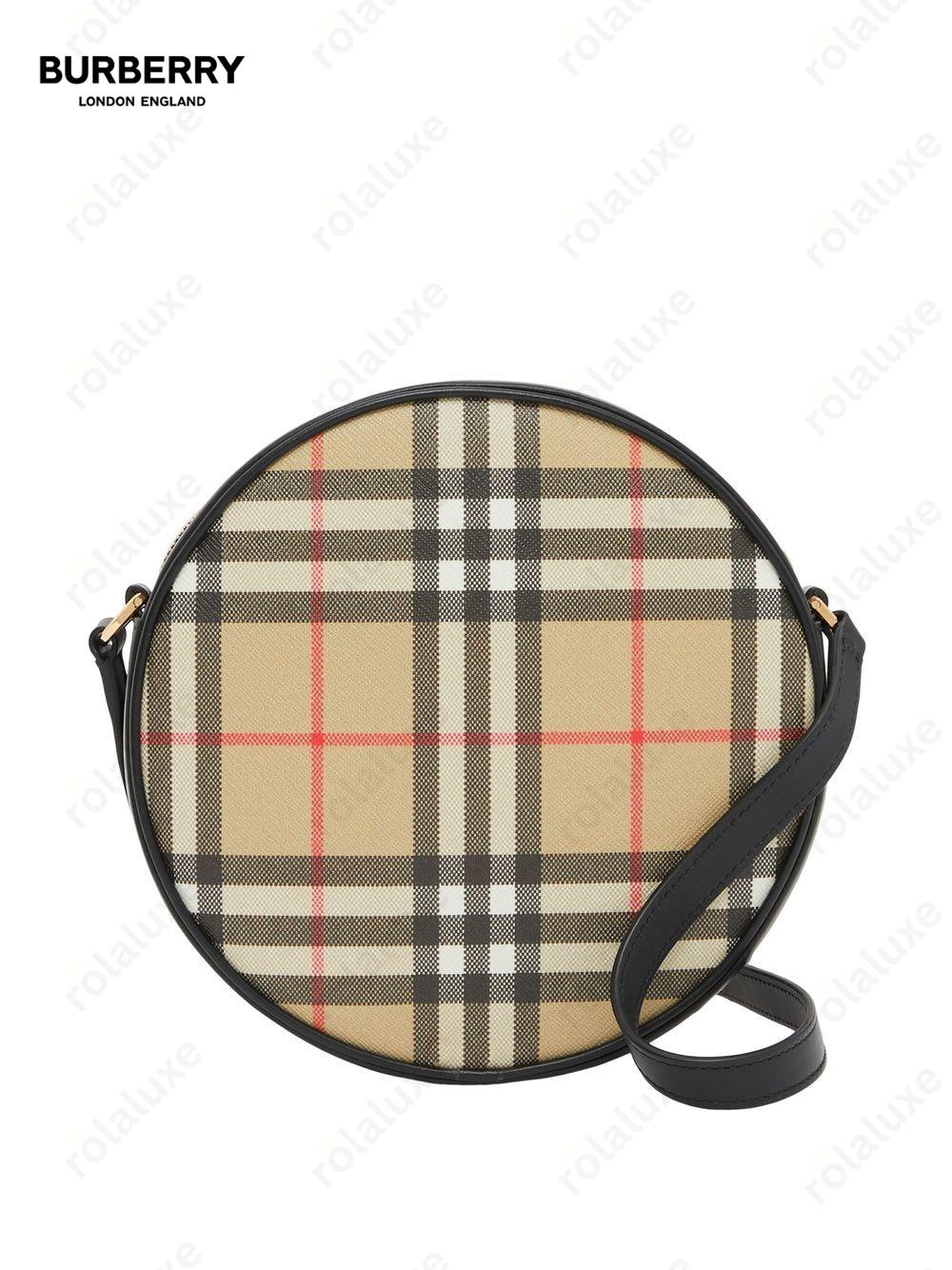 Louise Vintage Check round bag