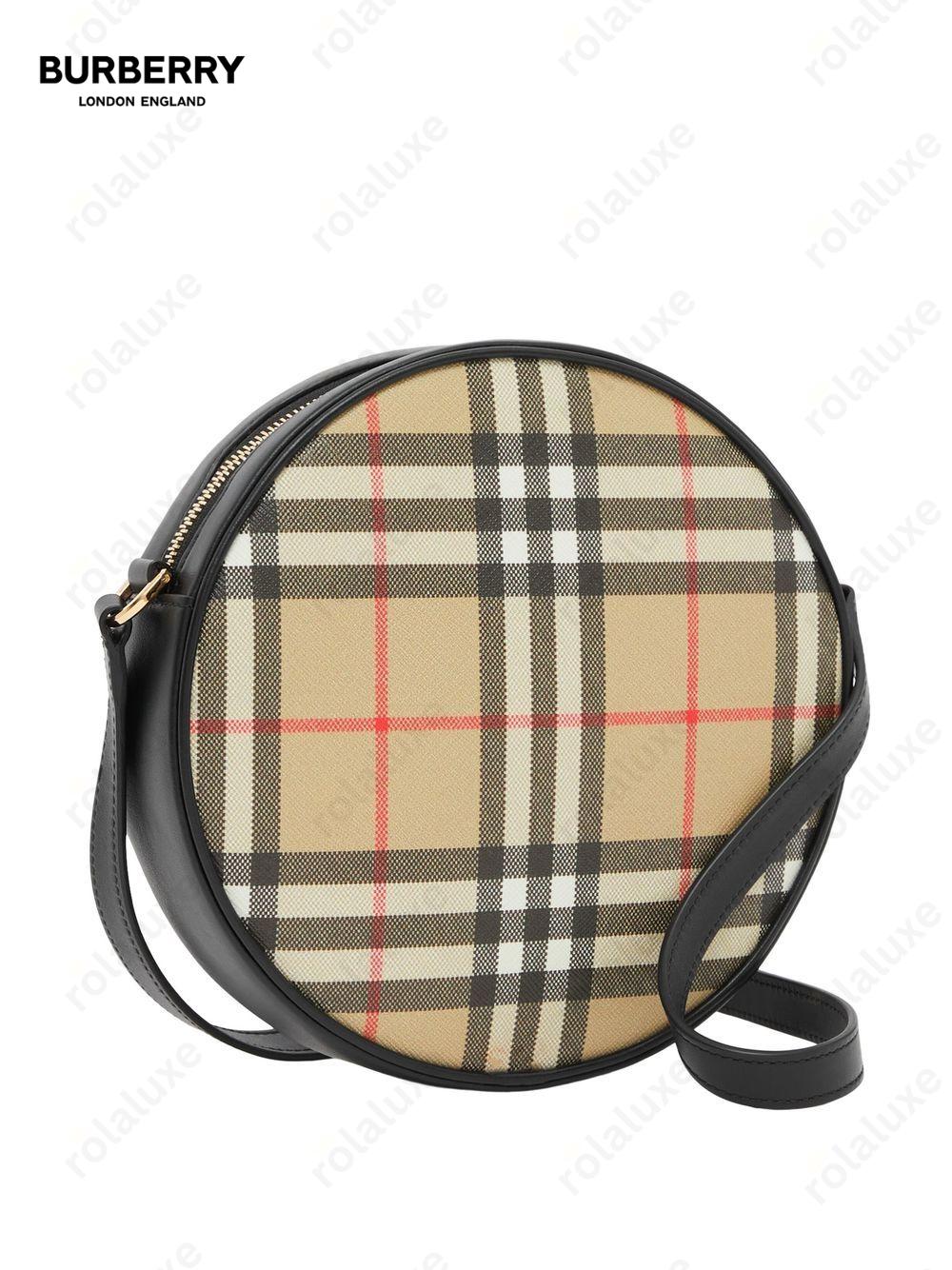 Louise Vintage Check round bag