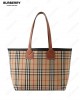 medium London check-pattern tote bag