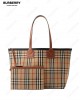 medium London check-pattern tote bag