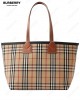 medium London check-pattern tote bag