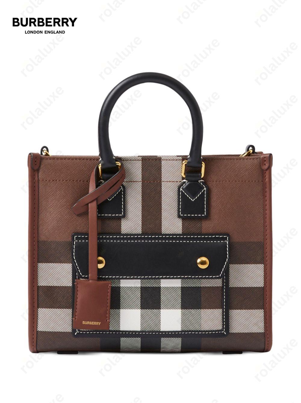 mini check Freya tote bag