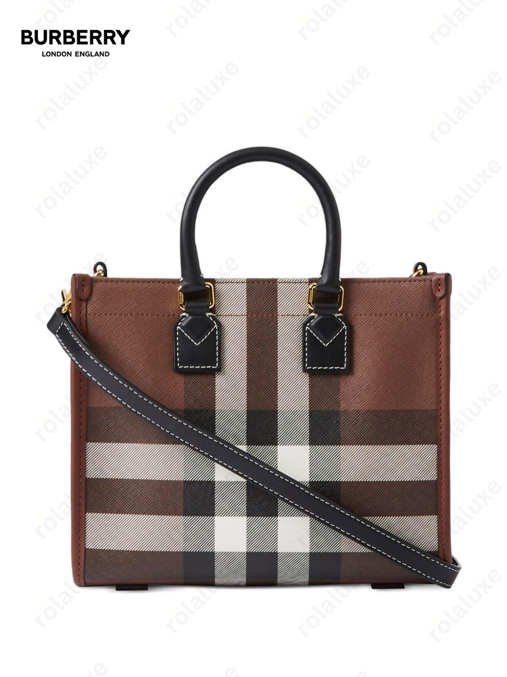 mini check Freya tote bag