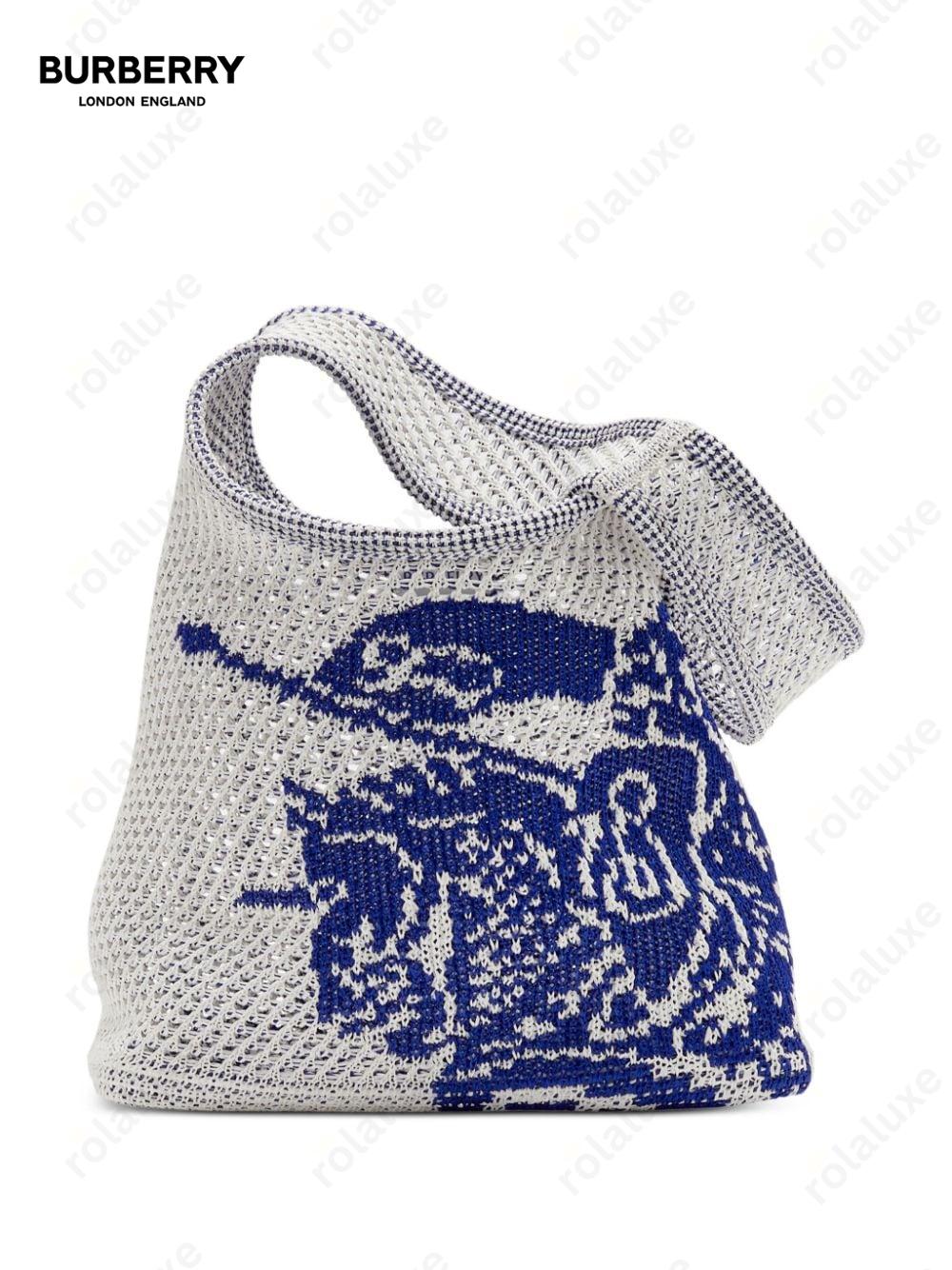 Equestrian Knight crochet-knit bag