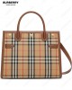 small Vintage Check two handle title bag