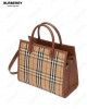 small Vintage Check two handle title bag