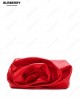 Rose leather clutch bag