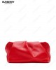 Rose leather clutch bag