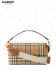 check-pattern top handle bag