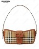 Sling check-pattern shoulder bag