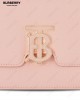 TB logo-plaque calf leather shoulder bag