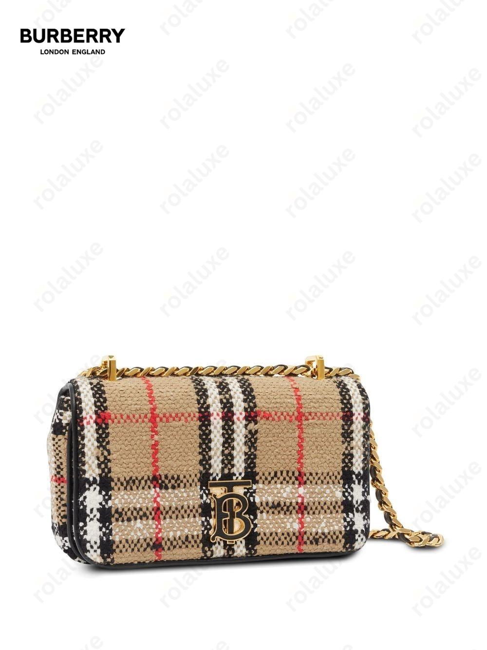 Vintage-check bouclé Lola bag