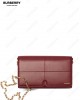 logo-stamp leather clutch bag