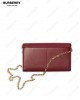 logo-stamp leather clutch bag