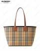 small London checked tote