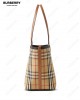 small London checked tote