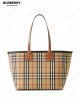 small London checked tote