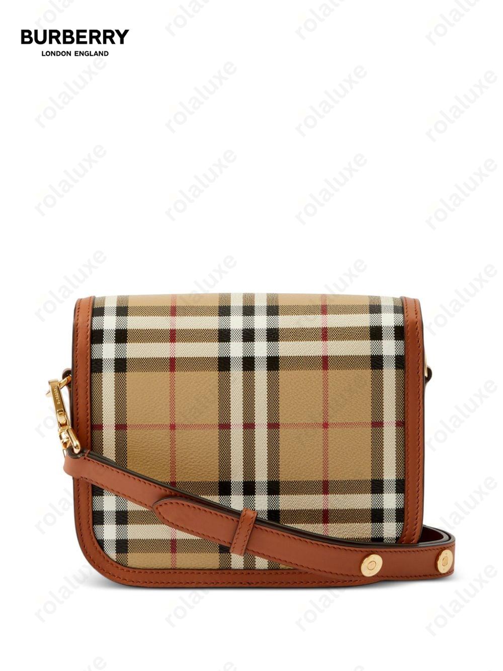 small Elizabeth check-pattern crossbody bag