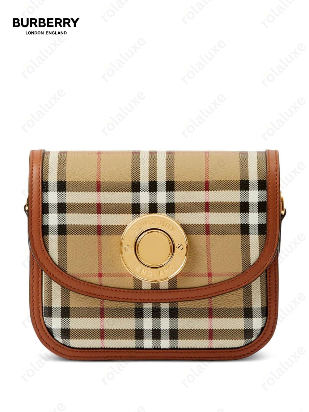 small Elizabeth check-pattern crossbody bag