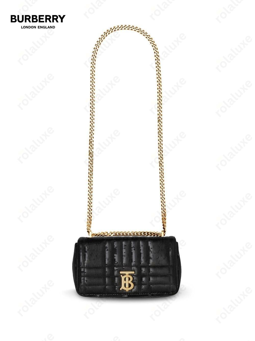 sequinned quilted small Lola bag