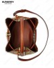 small TB leather bucket bag