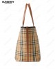 large London checked tote