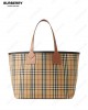 large London checked tote