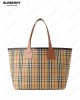 large London checked tote