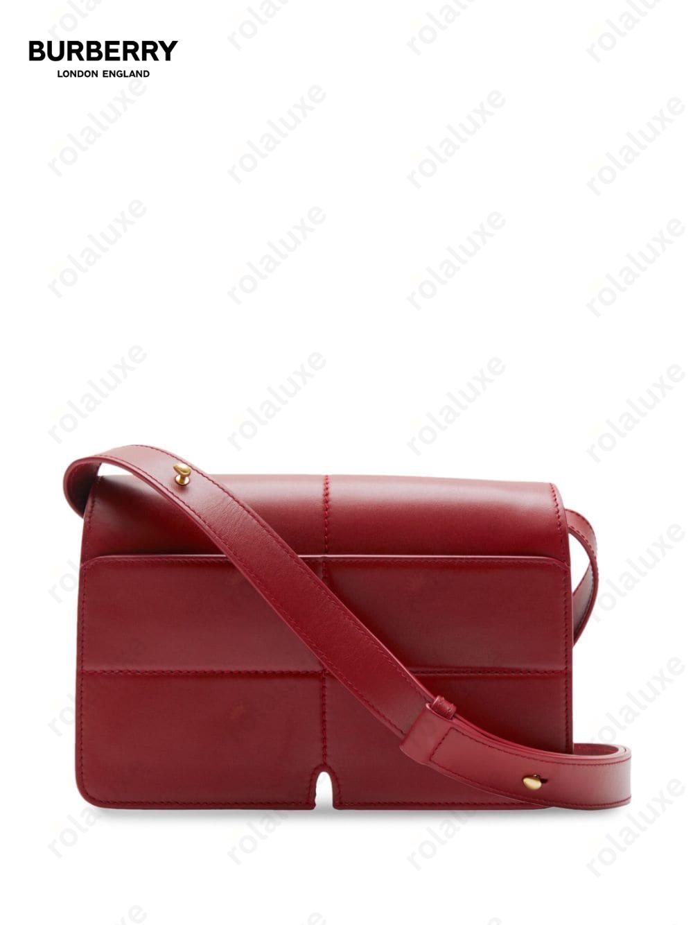 Snip leather shoulder bag