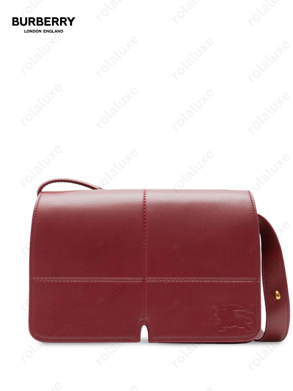 Snip leather shoulder bag