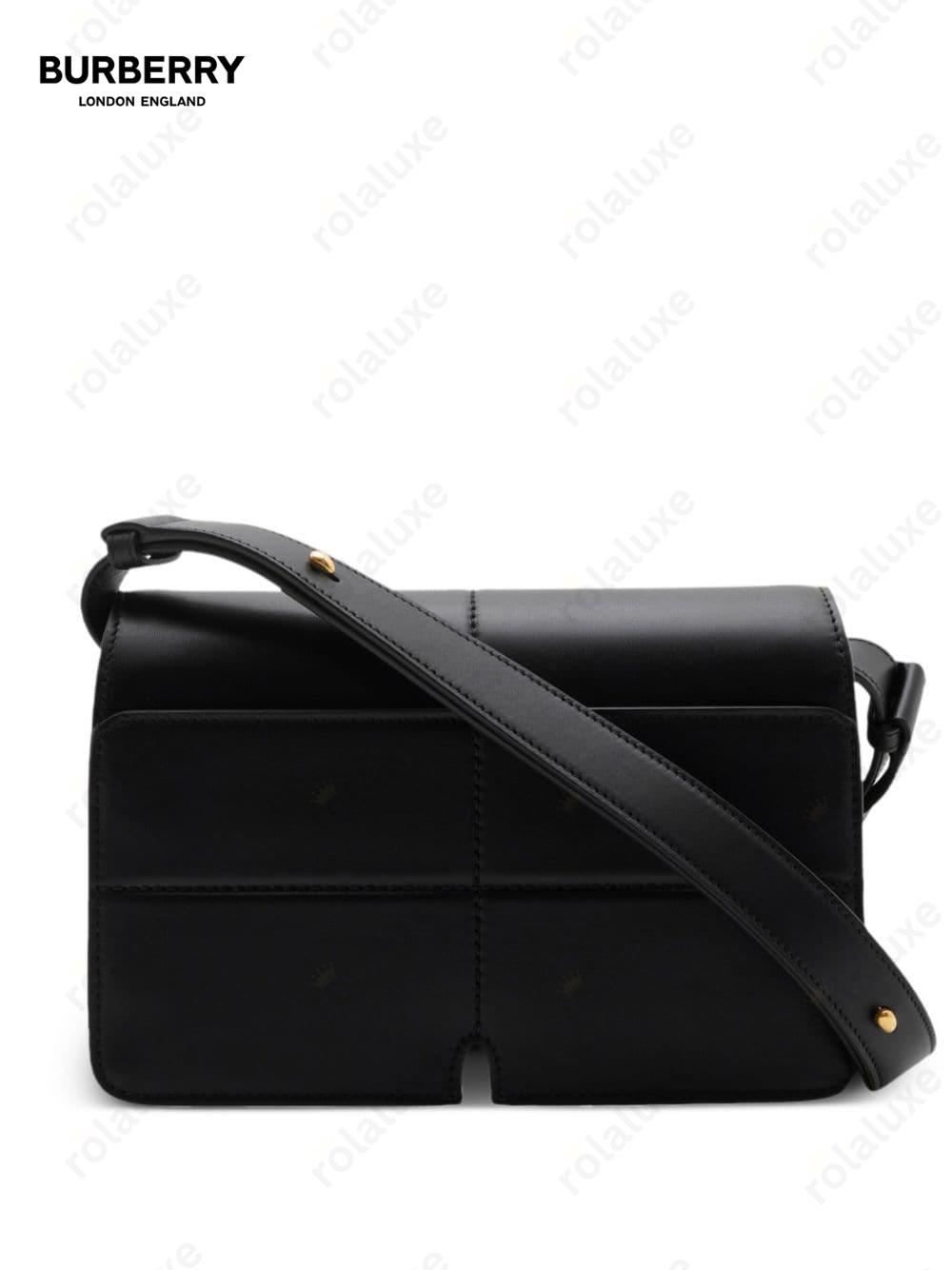 Snip leather crossbody bag