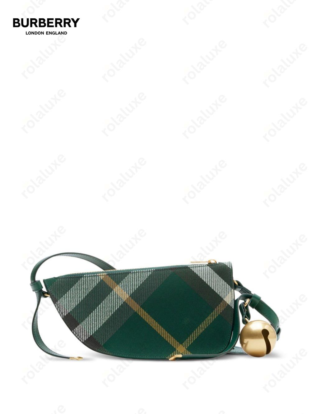 mini Shield checked crossbody bag