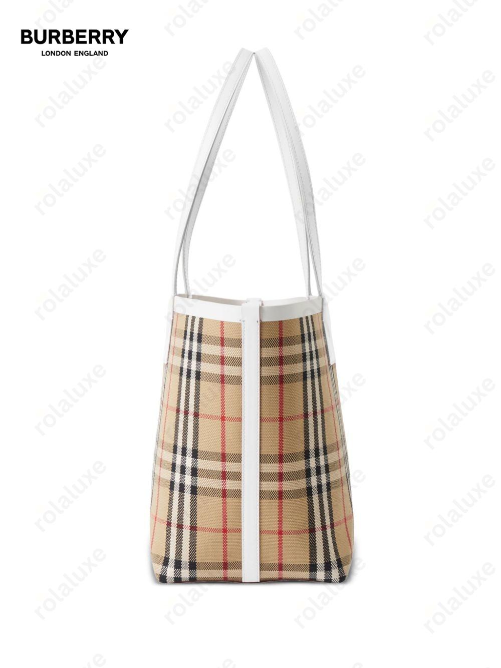 Vintage Check pattern tote bag