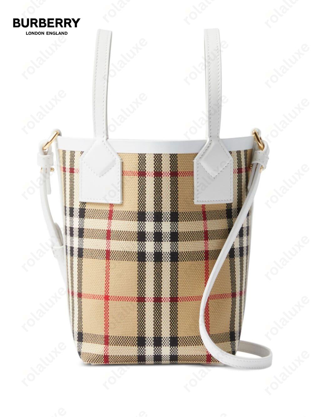 mini London Vintage-check tote