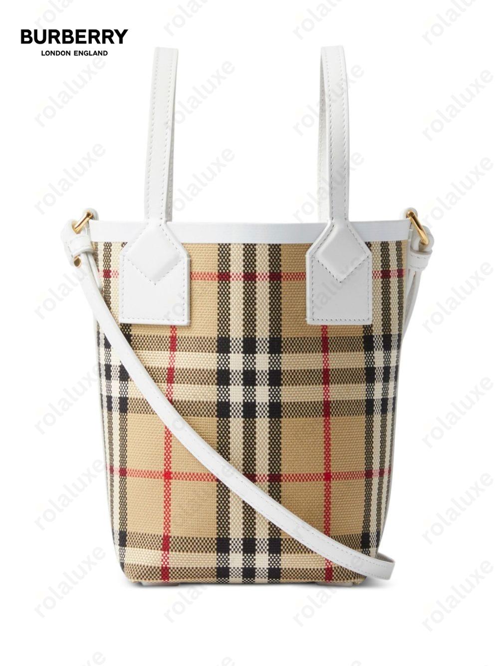 mini London Vintage-check tote