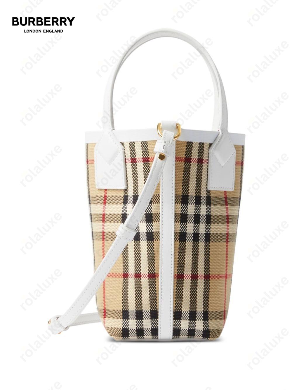 mini London Vintage-check tote