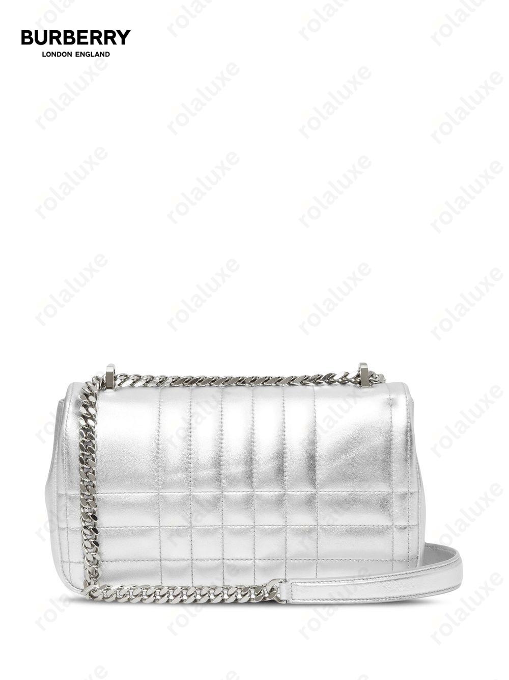 Small Lola quilted metallic leather bag