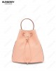 TB logo-plaque leather bucket bag