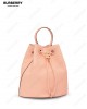 TB logo-plaque leather bucket bag