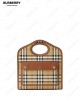 check-patterned mini tote bag