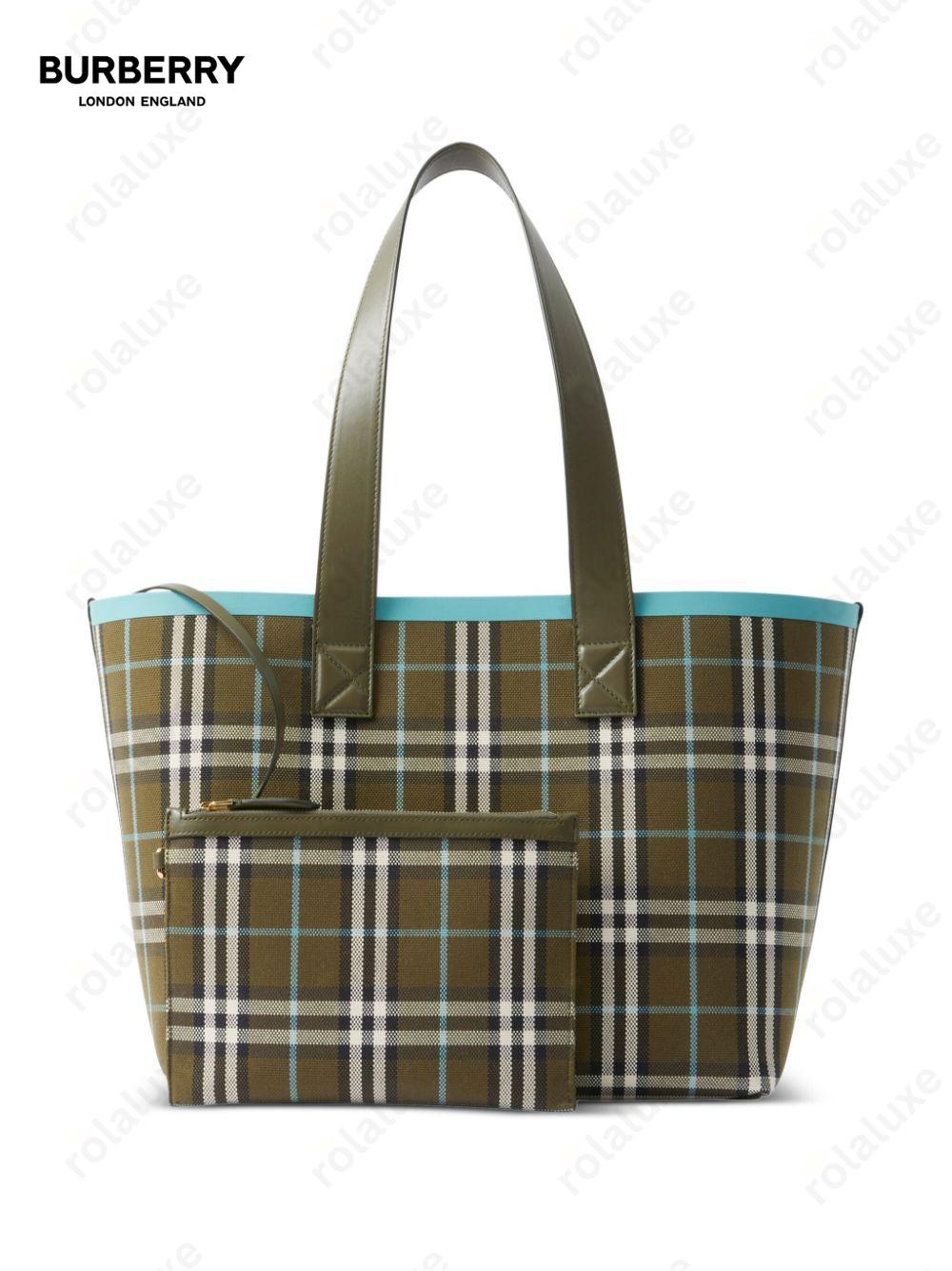 medium London Vintage check-print tote bag