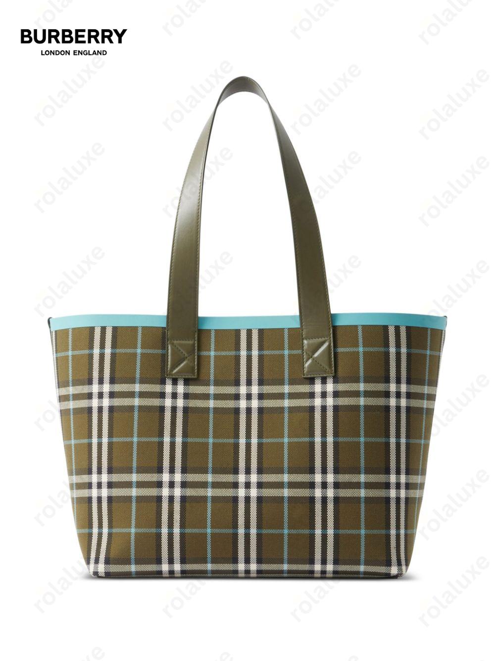 medium London Vintage check-print tote bag