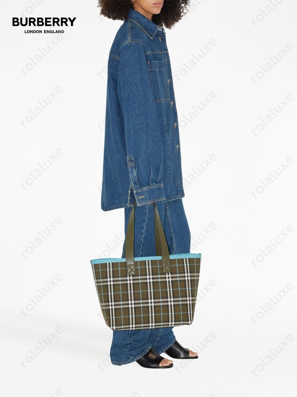 medium London Vintage check-print tote bag